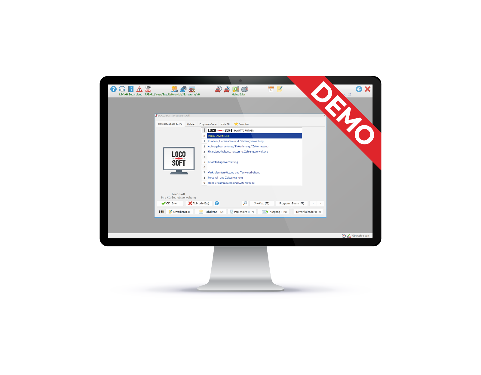 Online Einblick in Loco-Soft