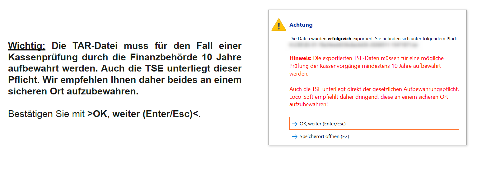 Tausch-Option 4 _ TSE-Tausch erfolgreich